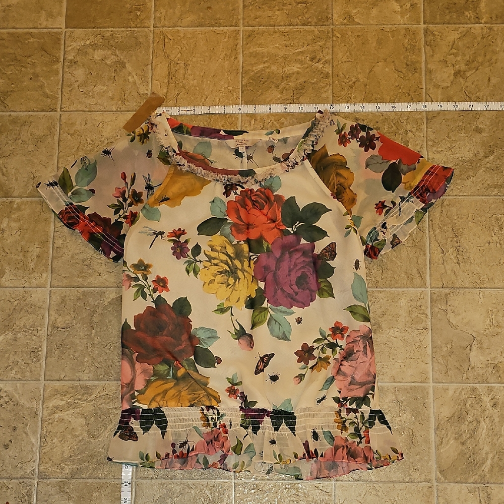 Ted Baker Multicolor Floral Blouse - Picture 1 of 7